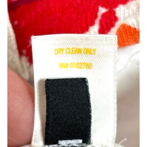 Kate Spade Womens 10 White Marti Palm Springs Coral Multi Slim Ankle Pants - Picture 8 of 8